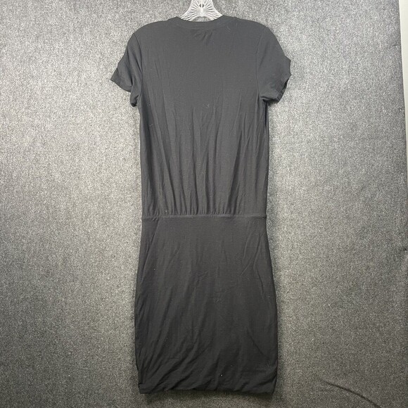 STANDARD JAMES PERSE Womens Blouson Dress Lightweight Stretch Size 1 Black EUC - Picture 4 of 7